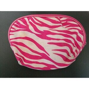 Pink Zebra Zipper Pouch